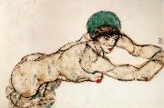 Female Nude to the Right, Egon Schiele